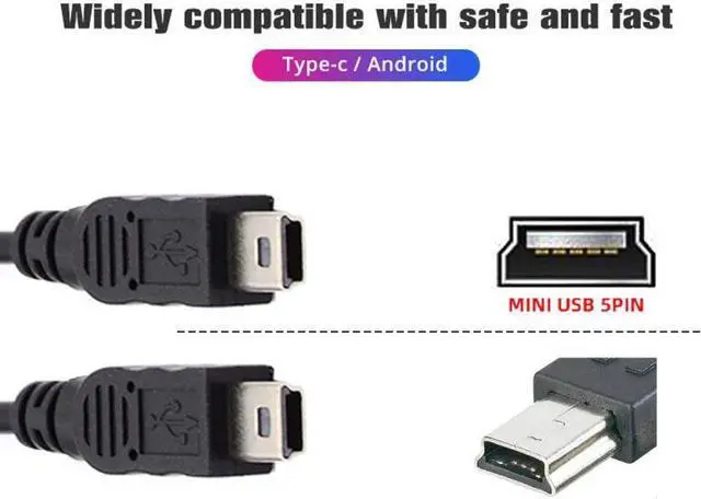 Alt view image 5 of 7 - Jimier Mini USB 2.0 Female DC 5V to Dual Mini USB 5Pin Male Splitter Extension Charge Cable