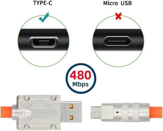 Alt view image 3 of 7 - Jimier USB-A Type A to USB Micro 5Pin Liquid Silicone Ultra Soft Power USB2.0 Data Cable Fast Charge for Laptop Tablet Phone