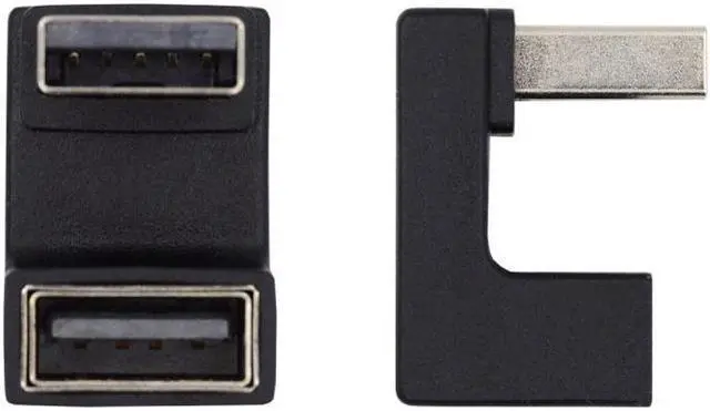 Main image of Jimier 10Gbps USB3.0 Male to Female Extension Power Data Video Adapter 360 Degree Up Opposite U Shape Back Angled