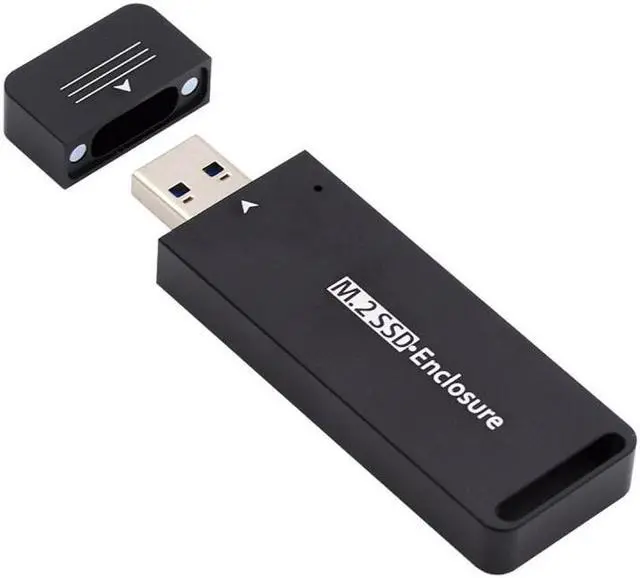 Alt view image 3 of 7 - Chenyang USB 3.0 to 2230 2242 NVME M-key M.2 NGFF SATA SSD External PCBA Case Adapter RTL9210B Chipset