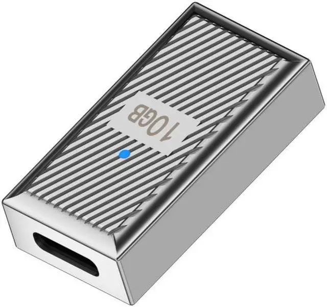 Alt view image 2 of 7 - Jimier USB-C USB 3.1 Type C Female to USB 3.0 A Female 10Gbps OTG Data 120W Power Adapter Alloy Shell Mecha Cyberpunk Style