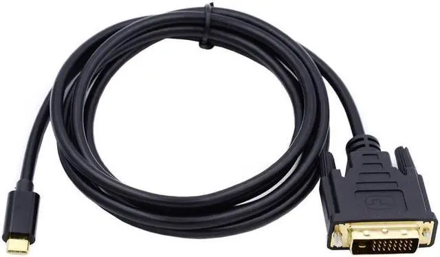 Alt view image 3 of 7 - Chenyang USB 3.1 Type C USB-C Source to DVI 1080P 60hz Displays Male Monitor Cable for Laptop 1.8m