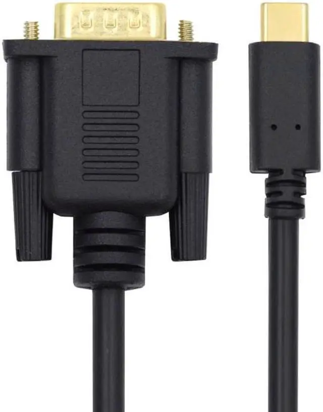 Main image of Jimier USB 3.1 Type C USB-C Source to VGA RGB 1080P Displays Male Monitor Cable for Laptop 1.8m