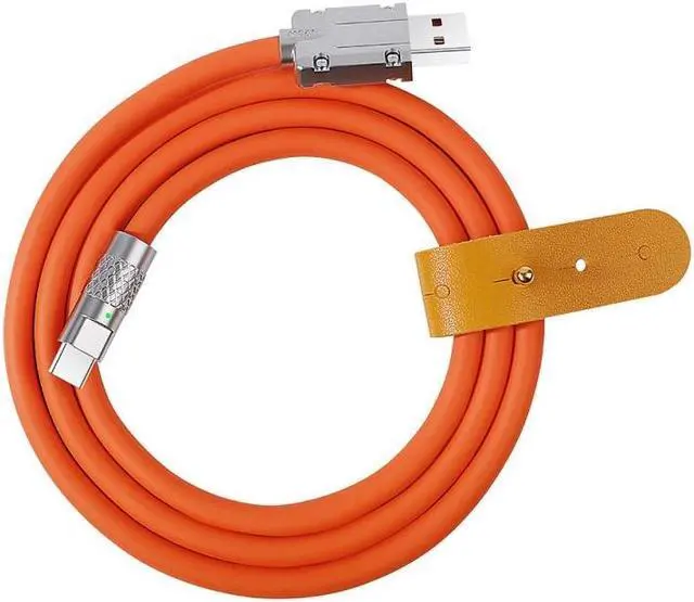 Alt view image 5 of 7 - Jimier USB-A Type A to USB-C Liquid Silicone Ultra Soft 120W Power USB2.0 Data Cable Fast Charge for Laptop Tablet Phone