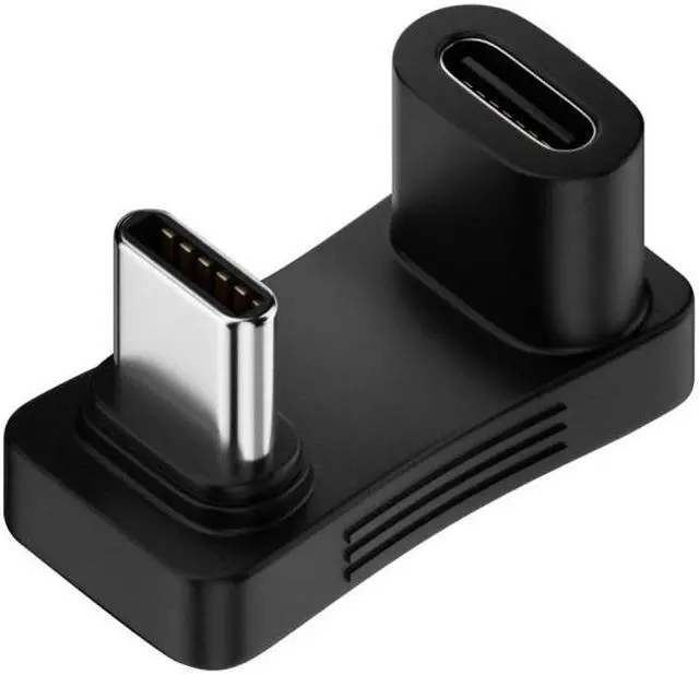 Alt view image 2 of 7 - Jimier 10Gbps USB3.1 Type C Male to Female Power Data Video Adapter Opposite U Shape Back Angled Compatible with Steam Deck Phone Laptop