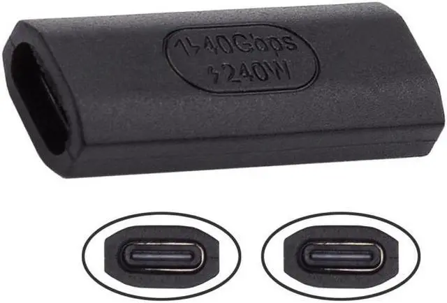 Main image of Xiwai USB4 Type C Female to Female Extension 240W Power 40Gbps Data 8K Video Extender Adapter for NS Phone Laptop