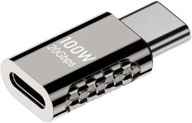 Alt view image 2 of 7 - Jimier 20Gbps USB4 Type C Male to Female Straight Connector 100W Power Data 8K Video Adapter for Laptop Phone