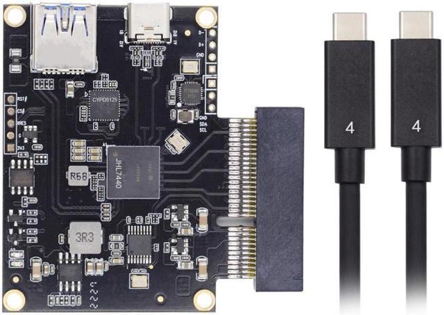 Alt view image 2 of 7 - HKCY Type-C USB4 40Gbps to PCI-E SSD 4x Graphics Card Converter Cable USB4.0 40Gbps JHL7440 Chipset