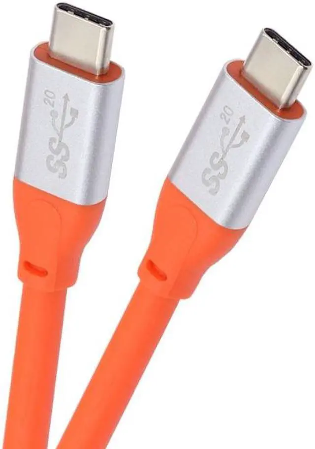 Alt view image 2 of 7 - Jimier 2.0M USB3.2 Cable 20Gbps Ultra Soft High Flex 100W 8K 5K 4K USB4.0 Hyper Super Flexible Cord Male to Male