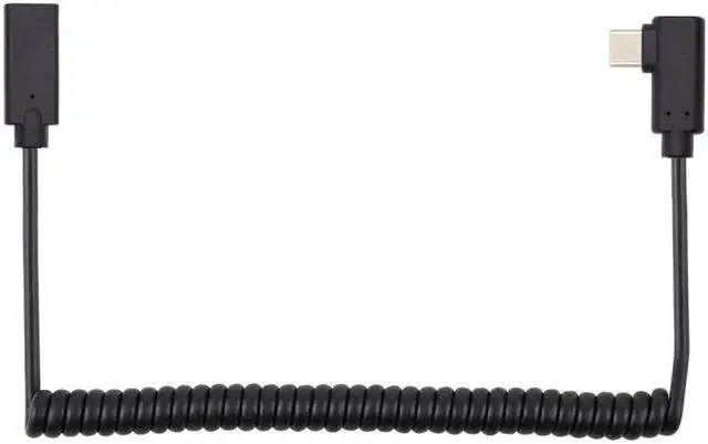 Main image of Cablecc Stretch Coiled USB-C Keyboard Mouse Cable for Gaming Keyboard Type-C Male to Female Extension Cable Power & Data