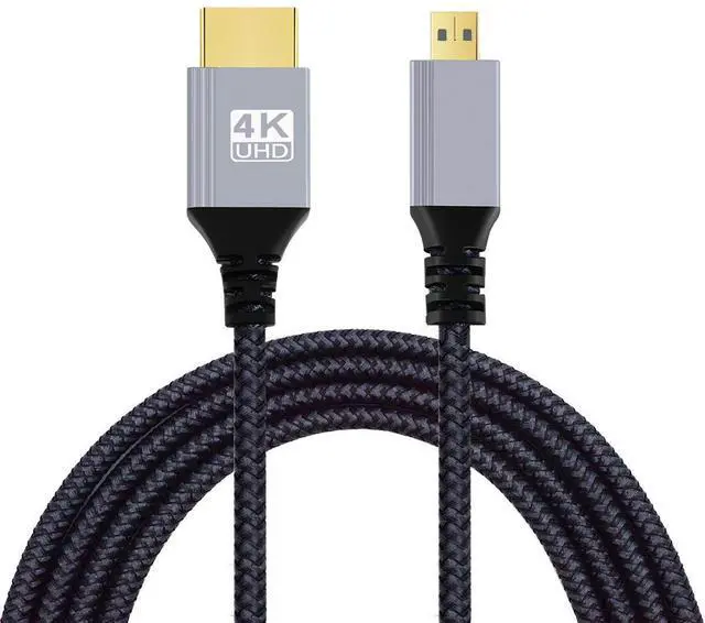 Main image of Jimier 1.0M HDMI 2.0 Male to Micro HDMI Type-D Male 4K 60hz Cable with Sleeve Straight Connector for HDTV Computer Laptop Monitor