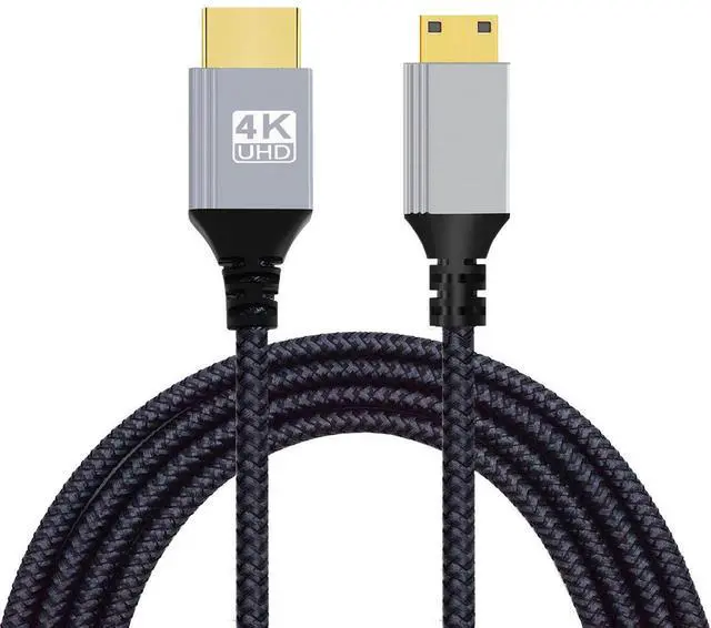 Main image of Jimier 1.0M HDMI 2.0 Male to Mini HDMI Type-C Male 4K 60hz Cable with Sleeve Straight Connector for HDTV Computer Laptop Monitor