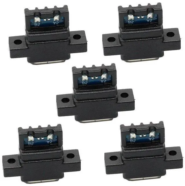 Main image of Jimier 5pcs/set DIY OEM Type C Female Socket Connector to 6Pin PCBA Pinout Vertical Scew Mount Type DC 5V/20V PD Power