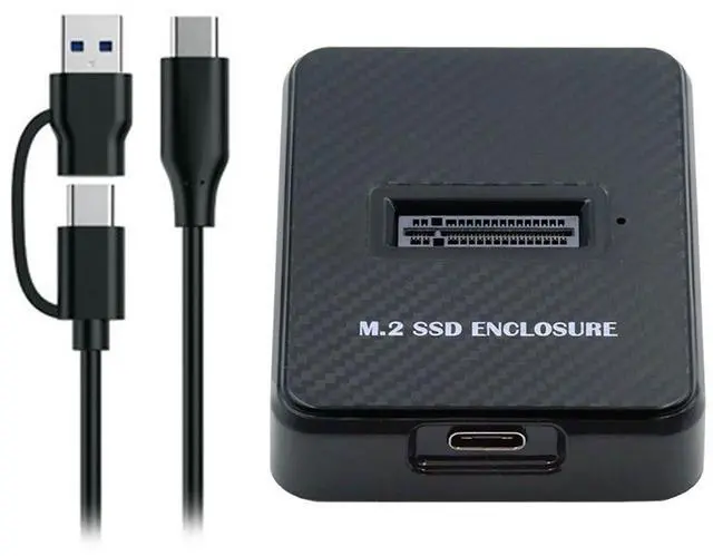 Main image of Jimier USB 3.0 USB-C Type-C to NVME M-key M.2 NGFF SATA SSD Docking Vertical External PCBA Case Enclosure RTL9210B Chipset