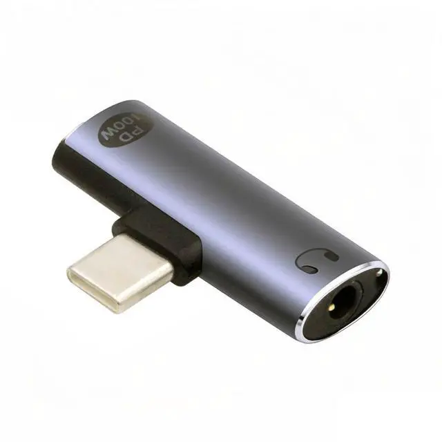 Main image of Jimier USB-C Type-C to 3.5mm Audio DAC AUX Music 16bit 48kHz & 100W PD Power Adapter for Laptop Tablet Phone