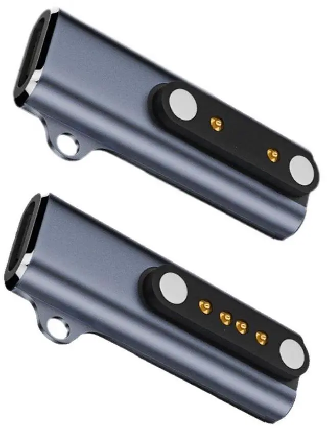 Main image of Jimier 2pcs/lot Magnetic Smart Watch Charging Adapter USB Type-C to Pitch 7.62mm with 2-Pin 4-Pin Compatible with Bone Conduction Headphone