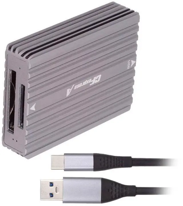 Main image of Jimier USB3.1 Type-C USB3.0 Type-A to CF Express Extension Card Reader CFE Type-A & Type-B CFA R5 Z6 Z7 CFB Memory Card