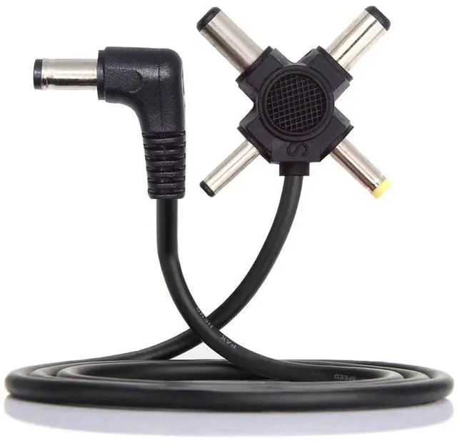 Main image of Jimier DC 5.5mm Plug to 4-in-1 DC 5V 5.5x2.5mm 5.5x2.1mm 4.0x1.7mm 3.5x1.3mm Power Plug Barrel Connector Charge Cable