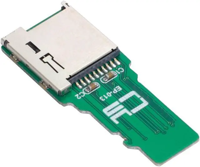 Alt view image 5 of 6 - Jimier TF Micro SD Male Extender to TF Card Female Extension Adapter PCBA SD/SDHC/SDXC UHS-III UHS-3 UHS-2
