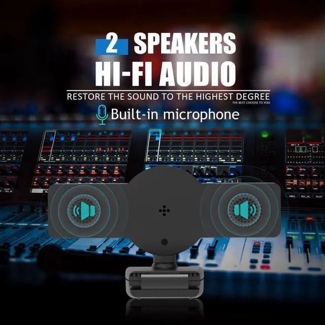 Alt view image 4 of 6 - 2K Webcam Auto Focusing Web Camera Full HD Cam Microphone For PC Laptop Desktop