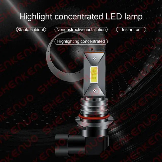 Alt view image 6 of 6 - For  Silverado 1500 2500 HD 2004-2006 6K LED Headlight+Fog Light Bulbs KIT