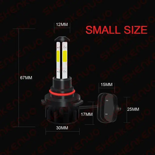 Alt view image 2 of 6 - For Ford F 150 2015-2020 Front LED Headlight High/Low Beam+Fog Light Bulbs 6000K