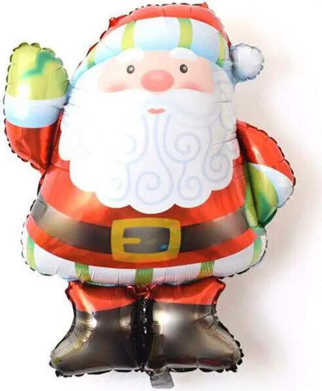 Alt view image 4 of 6 - Christmas Party Decora Set New Year Balloons Santa Tree Claus Snowman Balloons