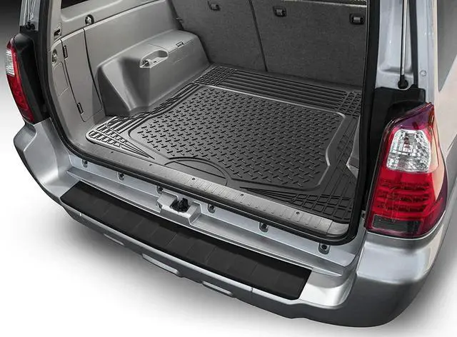 Alt view image 4 of 5 - All Weather Rubber CargoTrunk Liner Floor Mat - Cover for Rear - Black