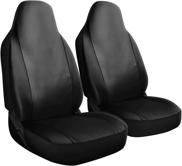 Main image of Car Seat Cover - PU Leather Universal Fit for Cars, Trucks, SUVs, Vans - 2 Pc