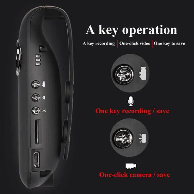 Alt view image 3 of 6 - Cam Camcorder Dash Police Body 1080p Motion Camera Motorcycle Mini Hd Bike 130°