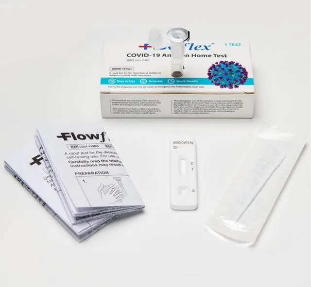 Alt view image 3 of 3 - The Flowflex COVID-19 Antigen Home Test