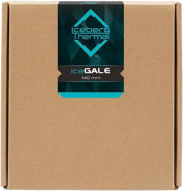 Alt view image 5 of 6 - Iceberg Thermal IceGALE 140mm PWM Case Fan (Teal)