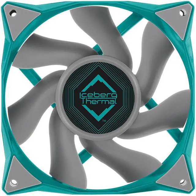 Alt view image 2 of 6 - Iceberg Thermal IceGALE 120mm PWM Premium Case Fan (Teal)