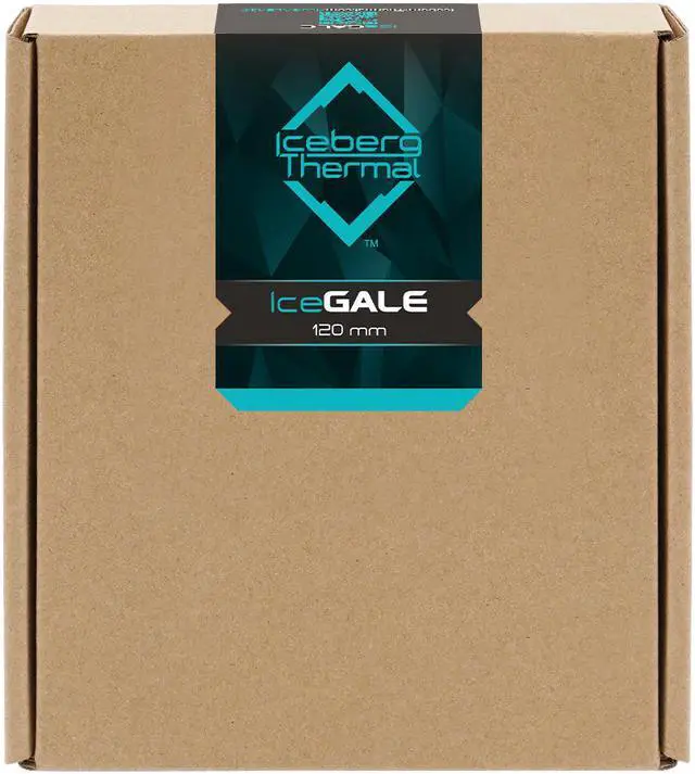 Alt view image 5 of 6 - Iceberg Thermal IceGALE 120mm PWM Premium Case Fan (Teal)