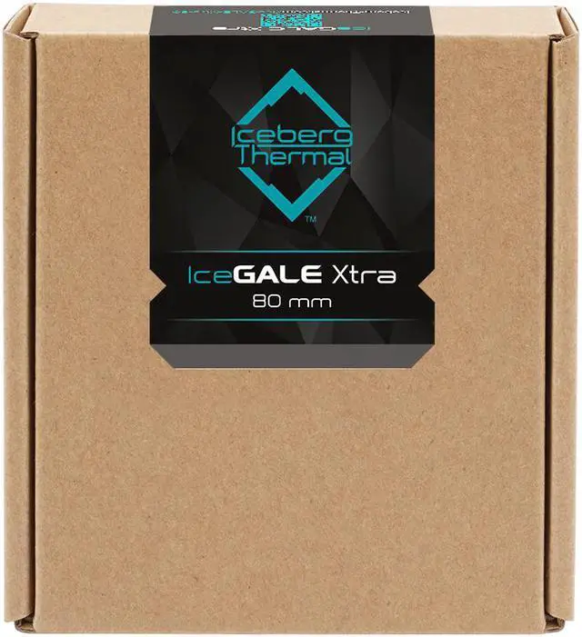Alt view image 4 of 6 - Iceberg Thermal IceGALE Xtra 80mm PWM High Performance Case Fan 3-Pack (Gray)