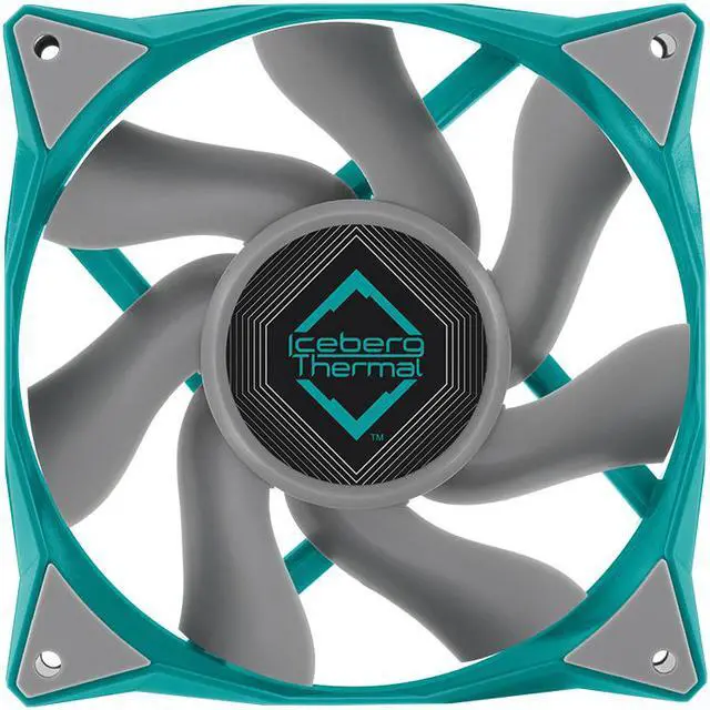 Alt view image 2 of 6 - Iceberg Thermal IceGALE Xtra 120mm PWM High Performance Case Fan (Teal)