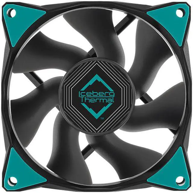 Alt view image 2 of 6 - Iceberg Thermal IceGALE Xtra 80mm PWM High Performance Case Fan 3-Pack (Black)