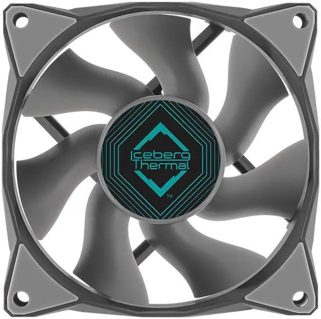 Alt view image 2 of 6 - Iceberg Thermal IceGALE 80mm PWM Case Fan 3-Pack (Gray)