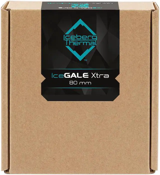 Alt view image 5 of 6 - Iceberg Thermal IceGALE Xtra 80mm PWM High Performance Case Fan 3-Pack (Black)