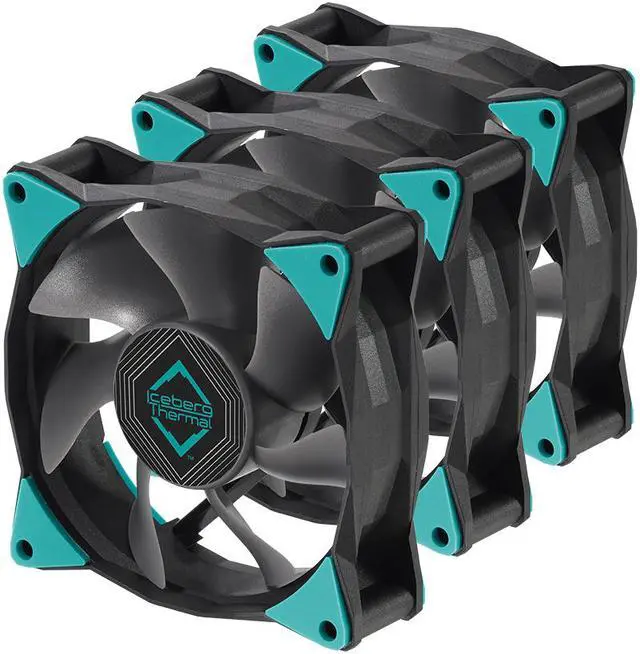 Main image of Iceberg Thermal IceGALE Xtra 80mm PWM High Performance Case Fan 3-Pack (Black)