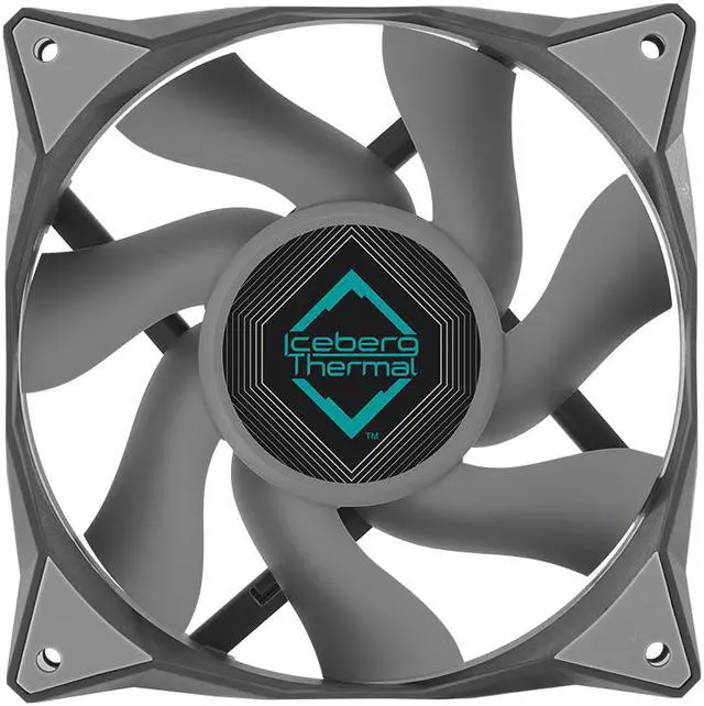 Alt view image 3 of 8 - Iceberg Thermal IceGALE Xtra 120mm PWM High Performance Case Fan 3-Pack (Gray)