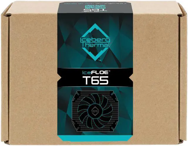 Alt view image 7 of 7 - Iceberg Thermal IceFLOE T65 ITX Low Profile 3 Heat Pipe Extrusion Aluminum Heatsink HTPC CPU Cooler with 80mm Fan