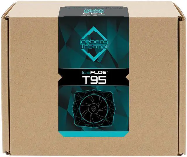 Alt view image 5 of 7 - Iceberg Thermal IceFLOE T95 Extrusion Aluminum Heatsink CPU Cooler With 92mm PWM Fan