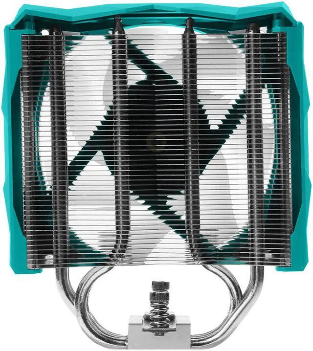 Alt view image 5 of 7 - Iceberg Thermal IceSLEET G4 OC CPU Air Cooler 4 Nickel-Plated Heatpipes with ARGB 120mm PWM Fan for Intel and AMD (Teal) LGA 1700 AM5 Compatible