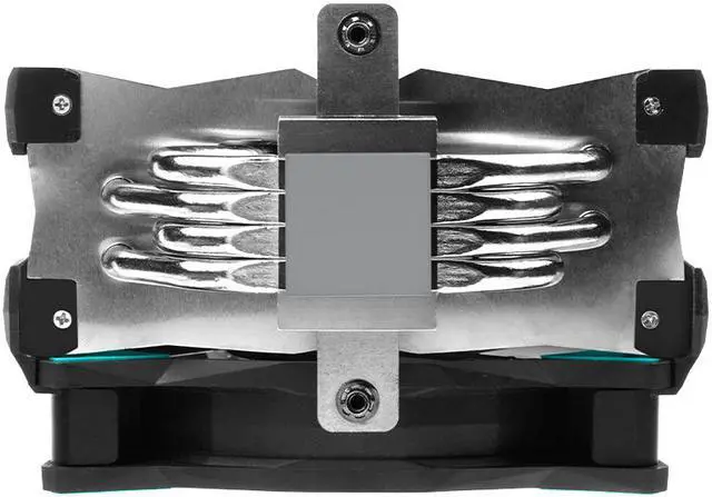 Alt view image 6 of 7 - Iceberg Thermal IceSLEET G4 OC CPU Air Cooler 4 Nickel-Plated Heatpipes with ARGB 120mm PWM Fan for Intel and AMD (BLACK) LGA 1700 AM5 Compatible