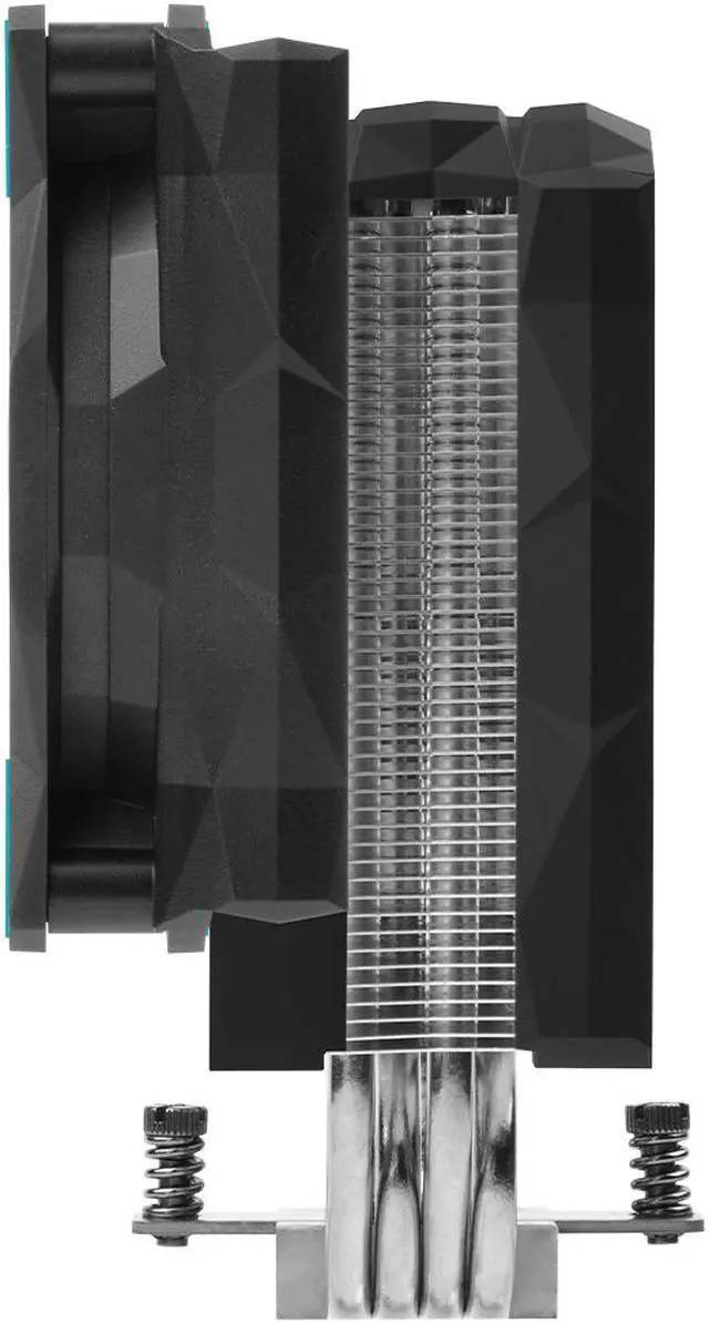 Alt view image 4 of 7 - Iceberg Thermal IceSLEET G4 OC CPU Air Cooler 4 Nickel-Plated Heatpipes with ARGB 120mm PWM Fan for Intel and AMD (BLACK) LGA 1700 AM5 Compatible