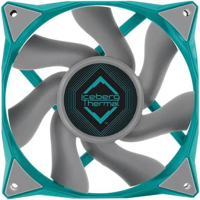 Alt view image 2 of 4 - Iceberg Thermal IceGALE 120mm PWM Case Fan 6-Pack (Teal)