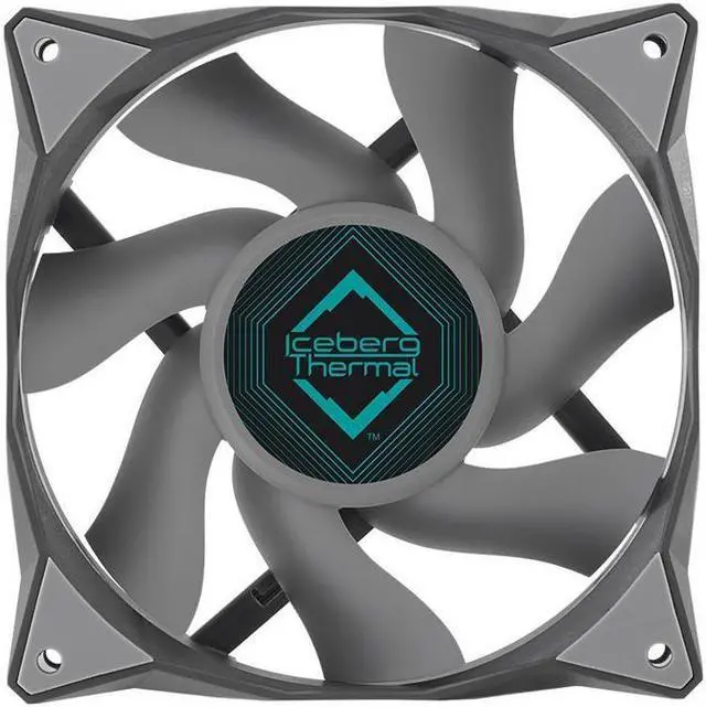 Alt view image 2 of 4 - Iceberg Thermal IceGALE 120mm PWM Case Fan 6-Pack (Gray)