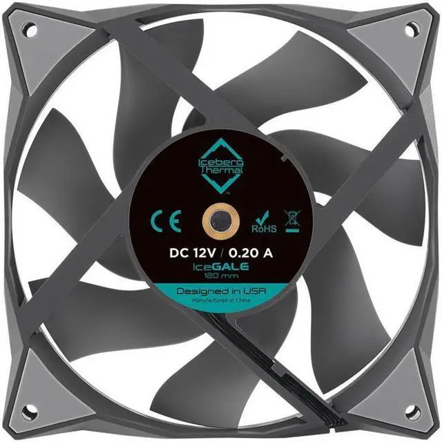 Alt view image 3 of 4 - Iceberg Thermal IceGALE 120mm PWM Case Fan 6-Pack (Gray)