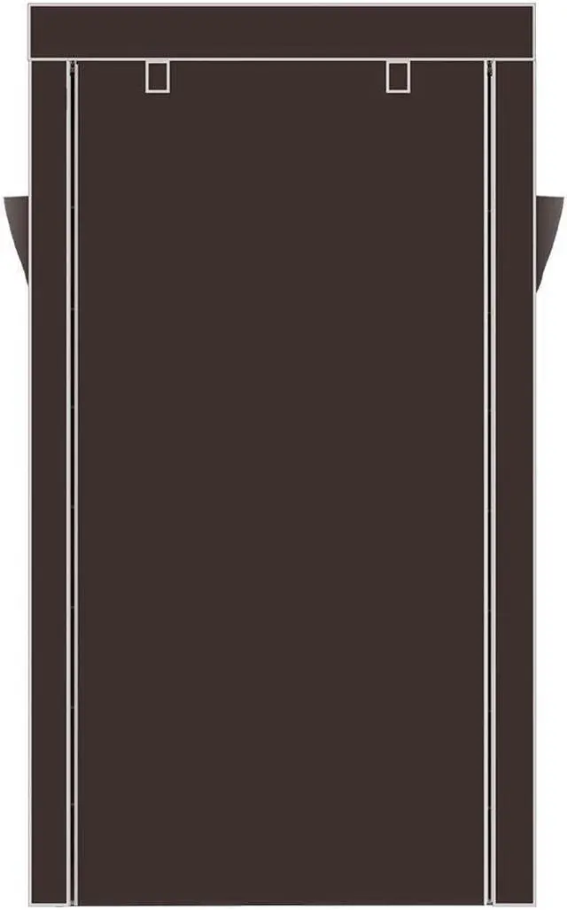 Alt view image 4 of 6 - Heavy Duty 10-Tier Shoe Rack Closet Storage Space Cabinet Organizer Holder Brown